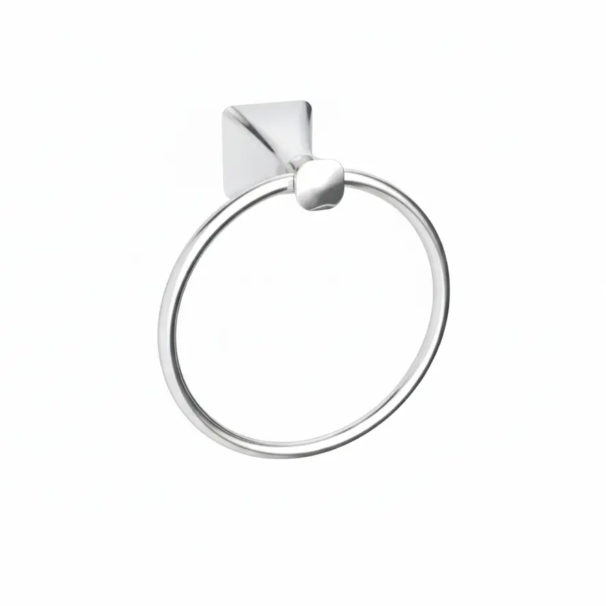 [BR805-PC] The Prism Collection Closed Towel Ring (Polish Chrome)