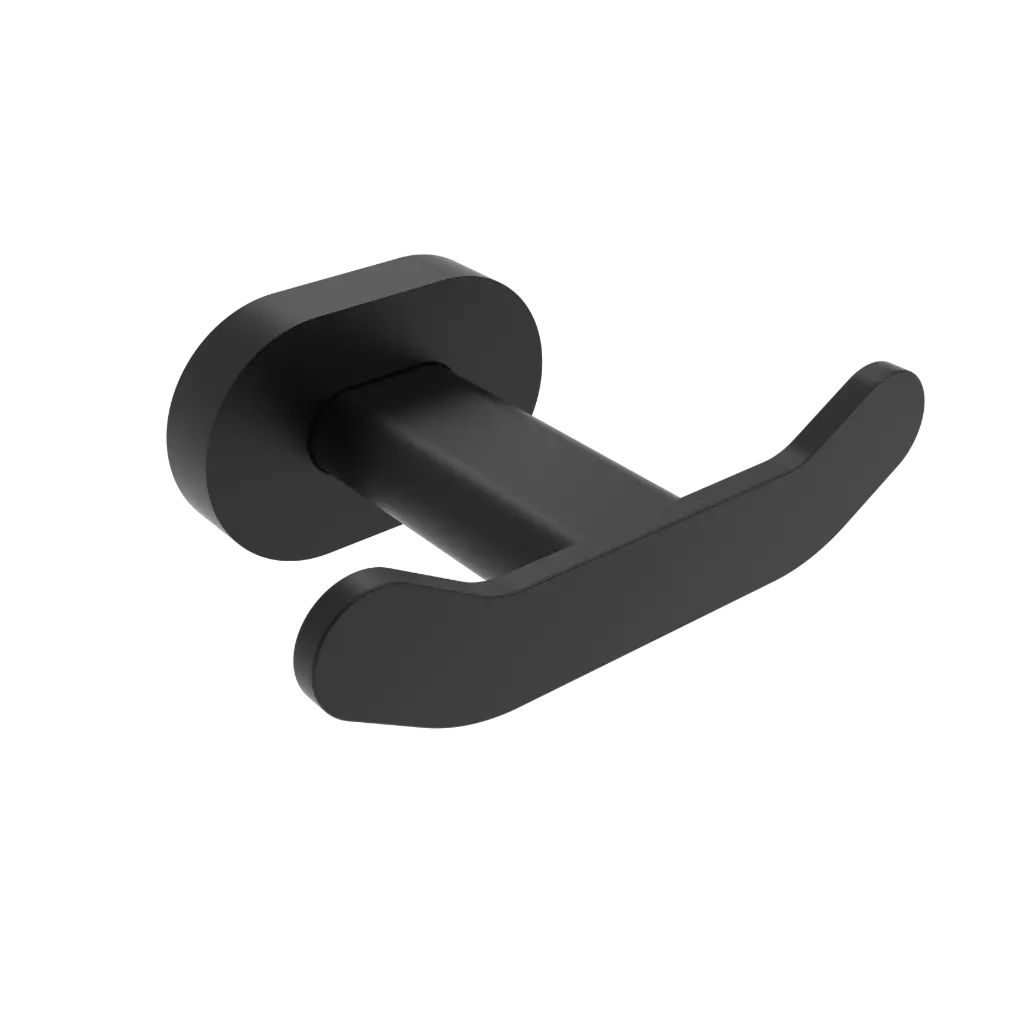 [BH803-MB] The Reina Collection Double Robe Hook (Matte Black)